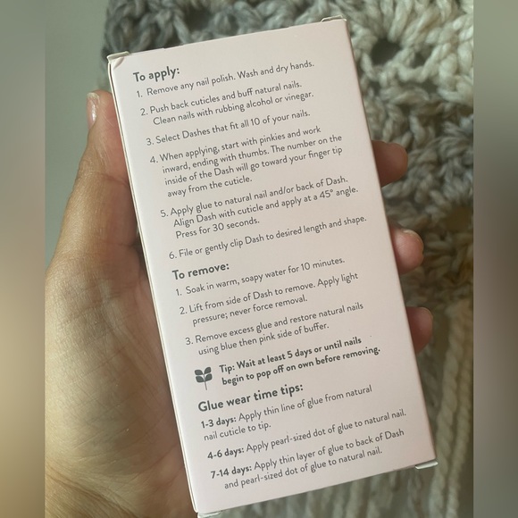 Red Aspen Nail Dashes in Dash Away Pink Polka Dot Press On Nails NEW - Picture 4 of 4